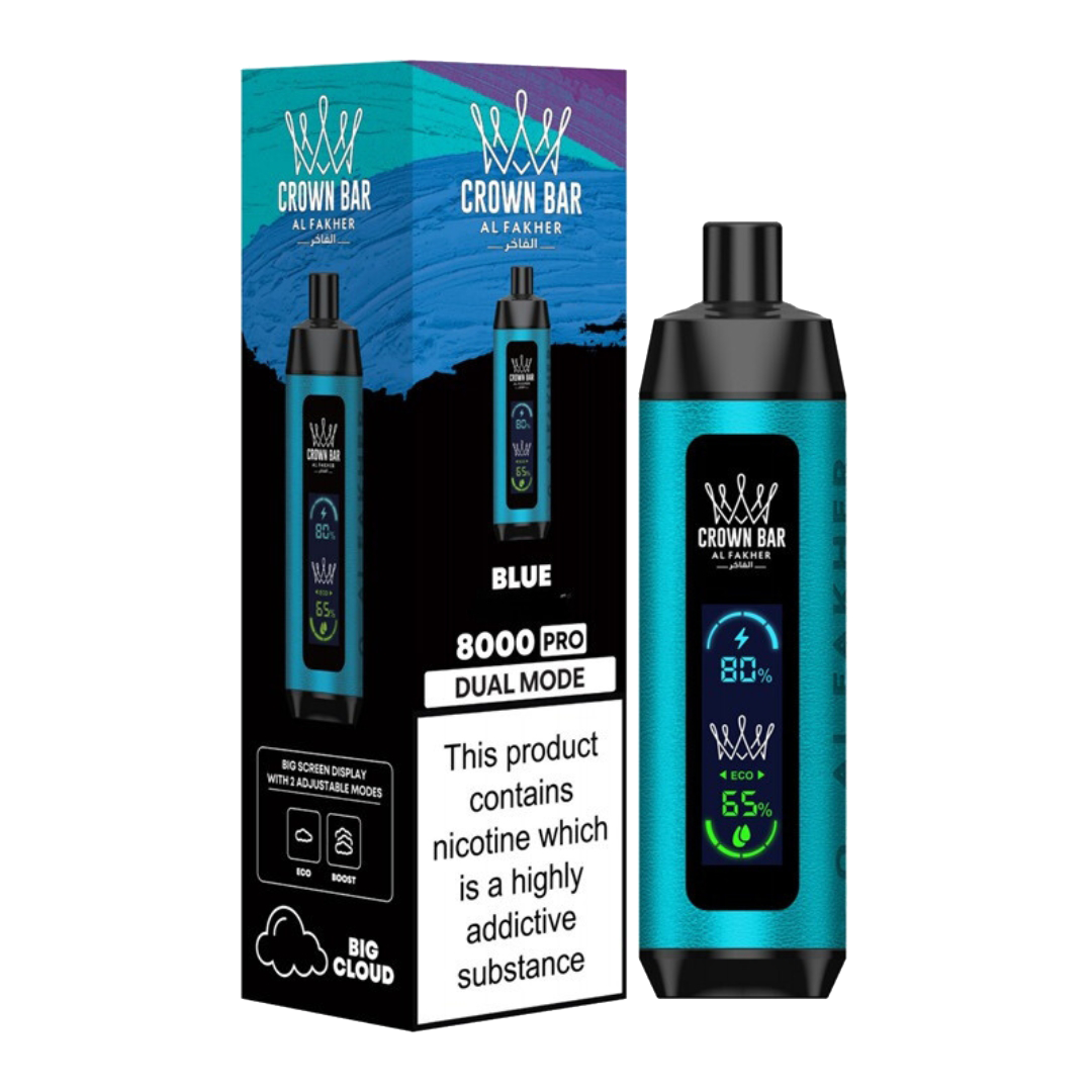 AL Fakher Crown Bar 15000 puffs Pro Max - Berry Blue - 5mg
