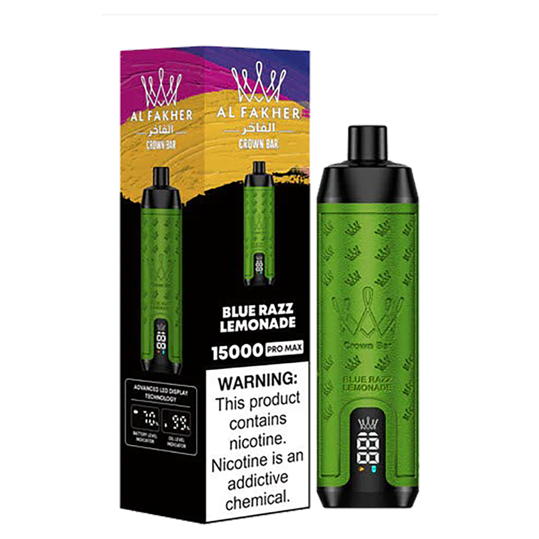 AL Fakher Crown Bar 15000 puffs Pro Max - Blue Razz Lemonade - 5mg