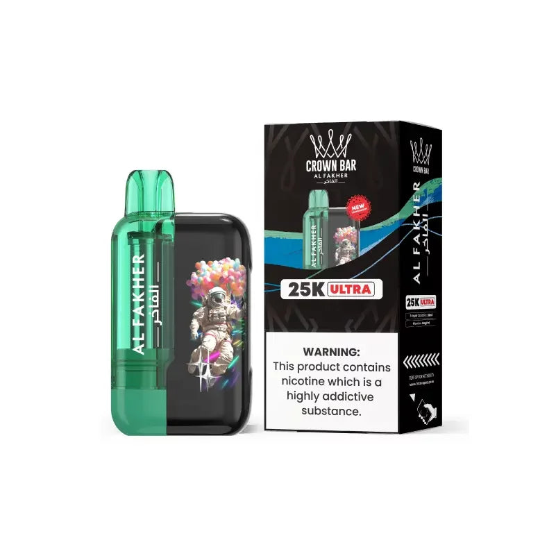 AL Fakher Crown Bar 25K puffs Ultra - Spearmint - 5mg