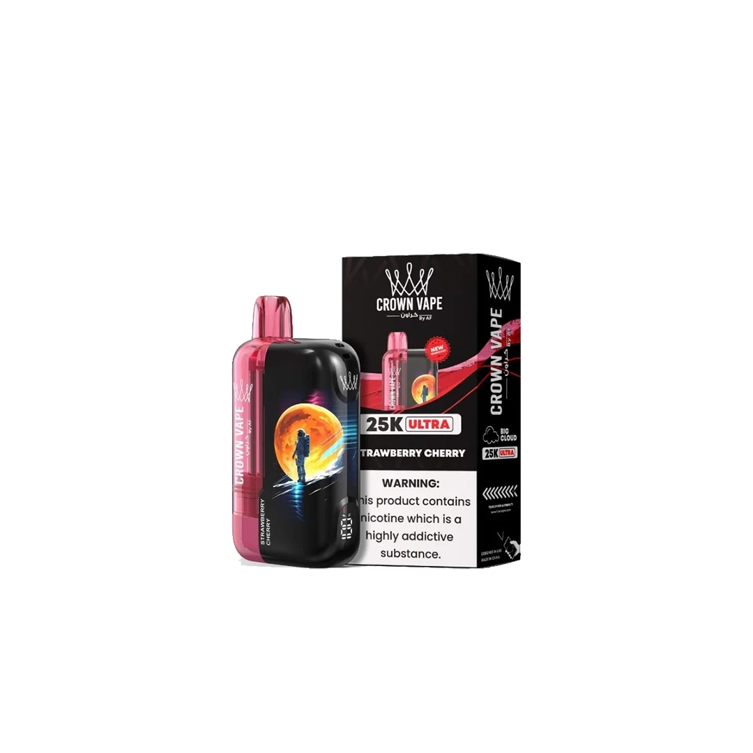 AL Fakher Crown Bar 25K puffs Ultra - Strawberry Cherry - 5mg