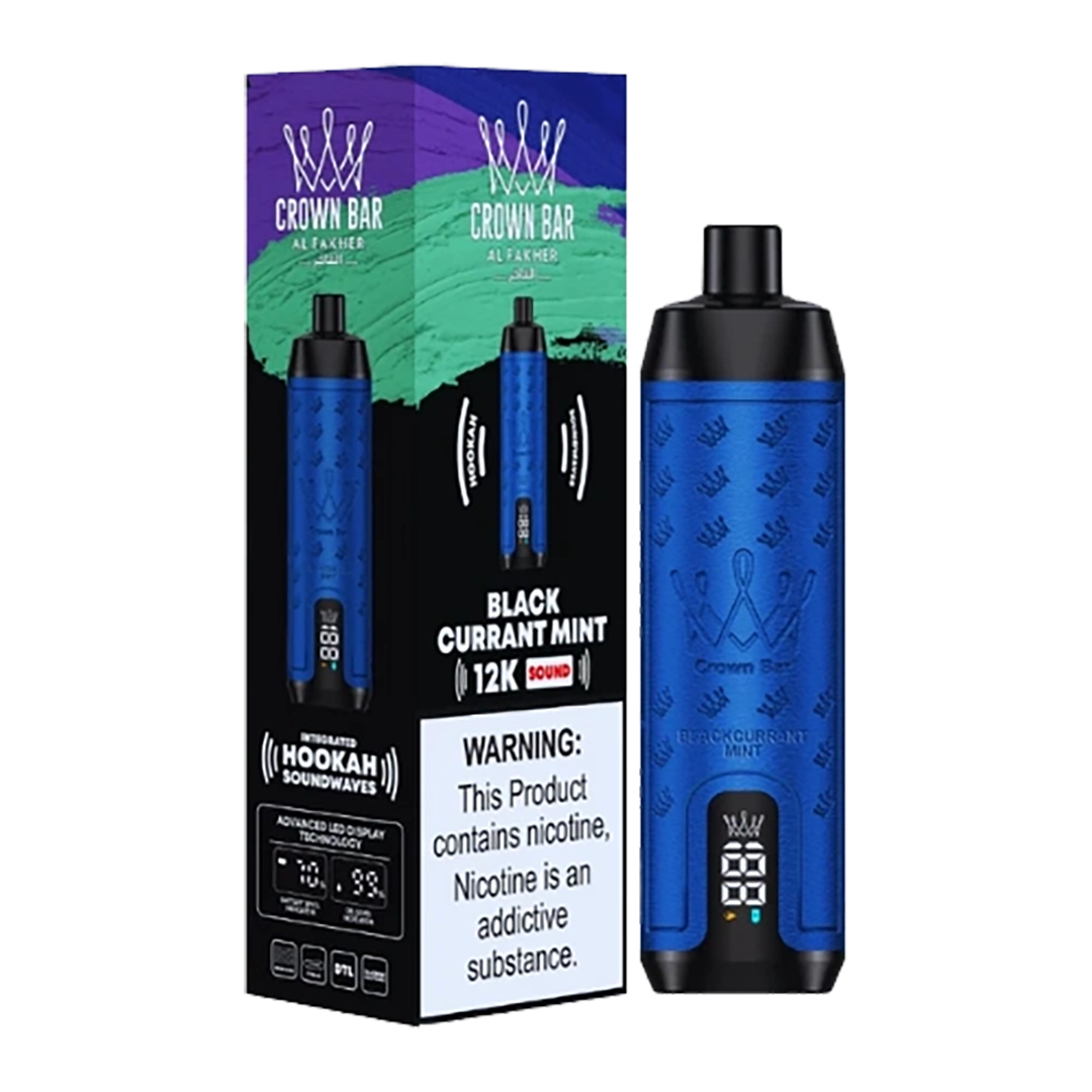 AL Fakher Crown Bar Sound 12000 puffs - Blackurrant Mint - 5mg