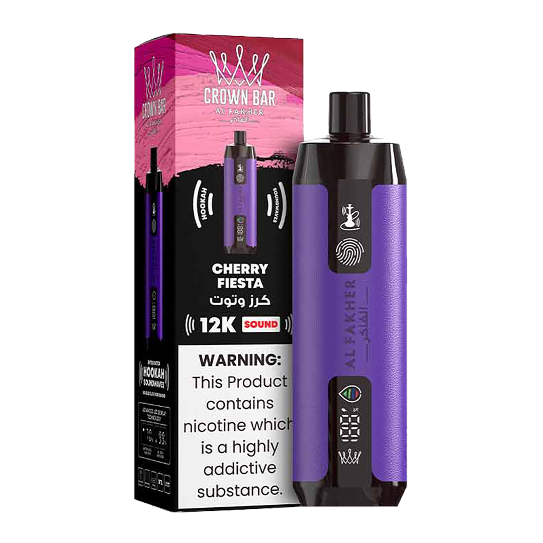 AL Fakher Crown Bar Sound 12000 puffs - Cherry Fiesta - 5mg