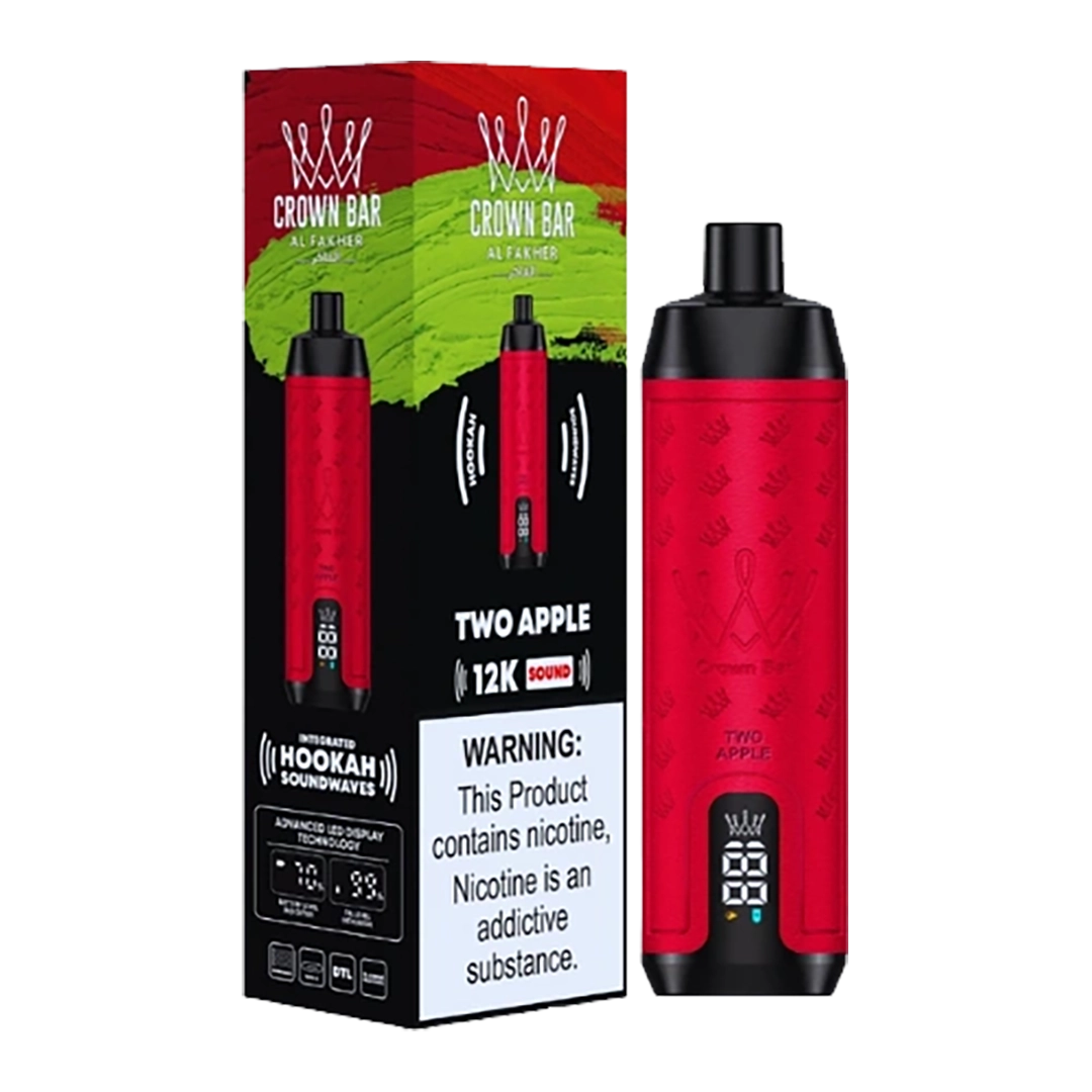 AL Fakher Crown Bar Sound 12000 puffs - Double Apple - 5mg