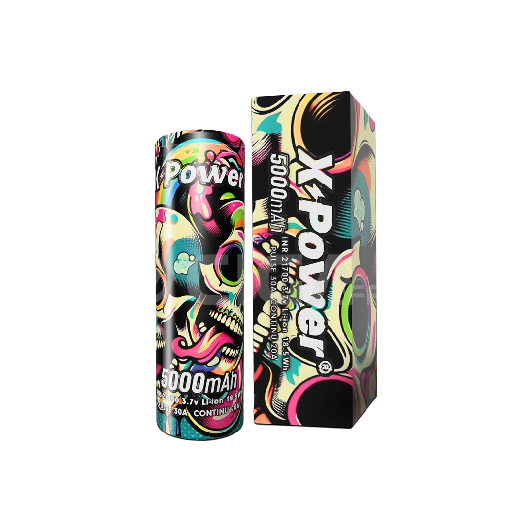 Accu 21700 X-Power 5000mAh  Accus  xvape.ma Maroc.