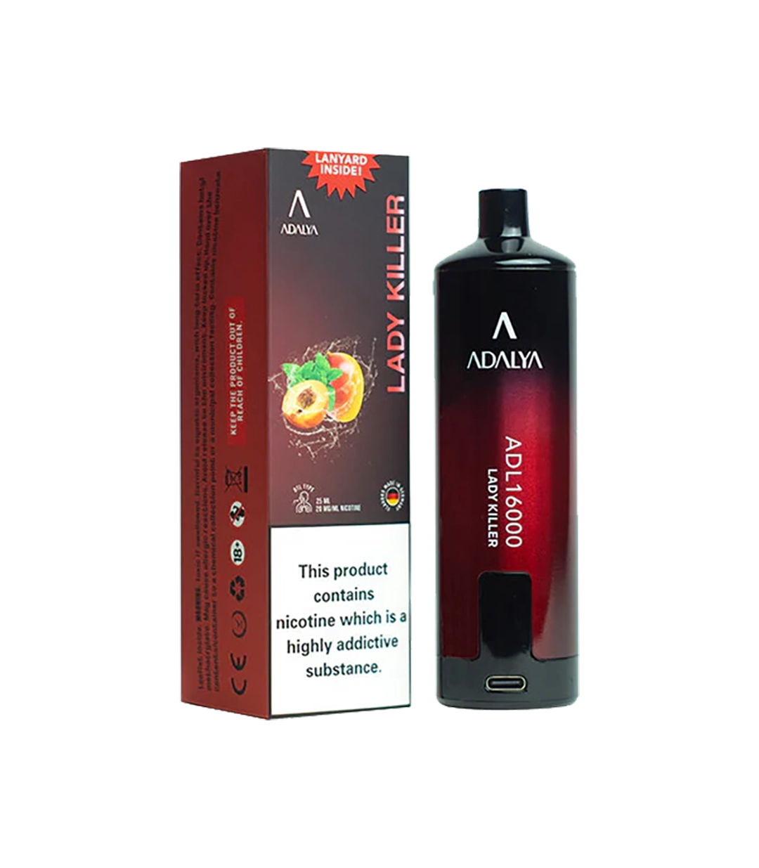 Adalya - ADL16000 - Lady Killer - 0 Mg Adalya - ADL16000 - Lady Killer - 0 Mg