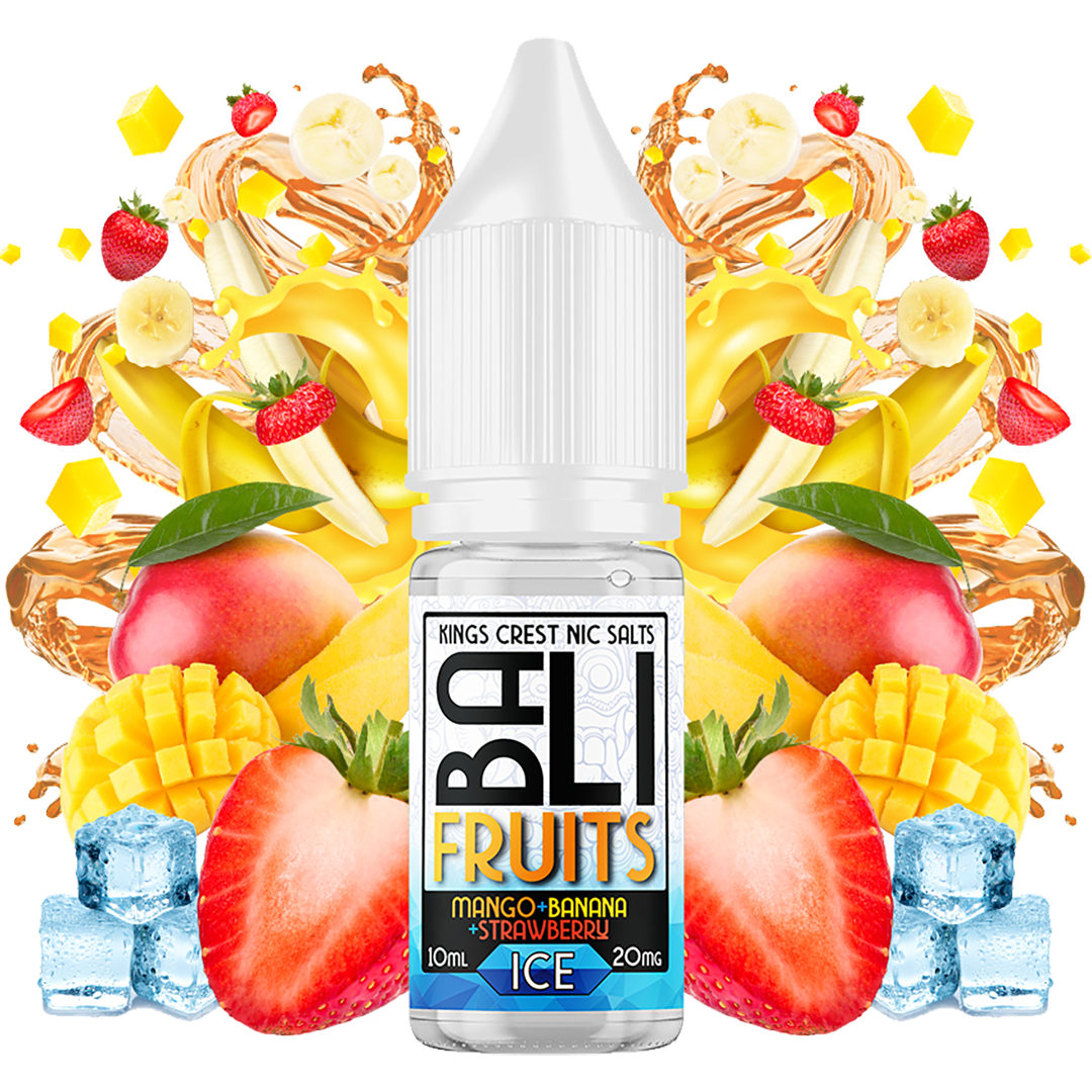 Bali Fruits Mango Banana Strawberry Ice Salts 10 ml by Kings Crest