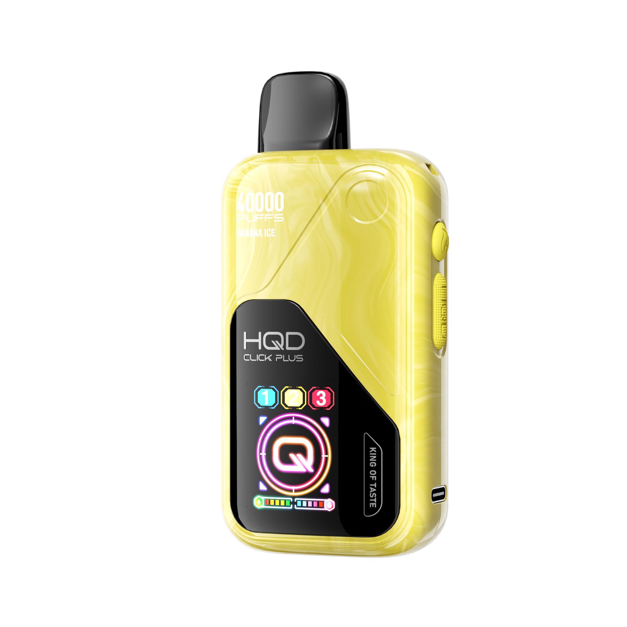 HQD Click Plus 40K Puffs - Banana Ice - 50mg