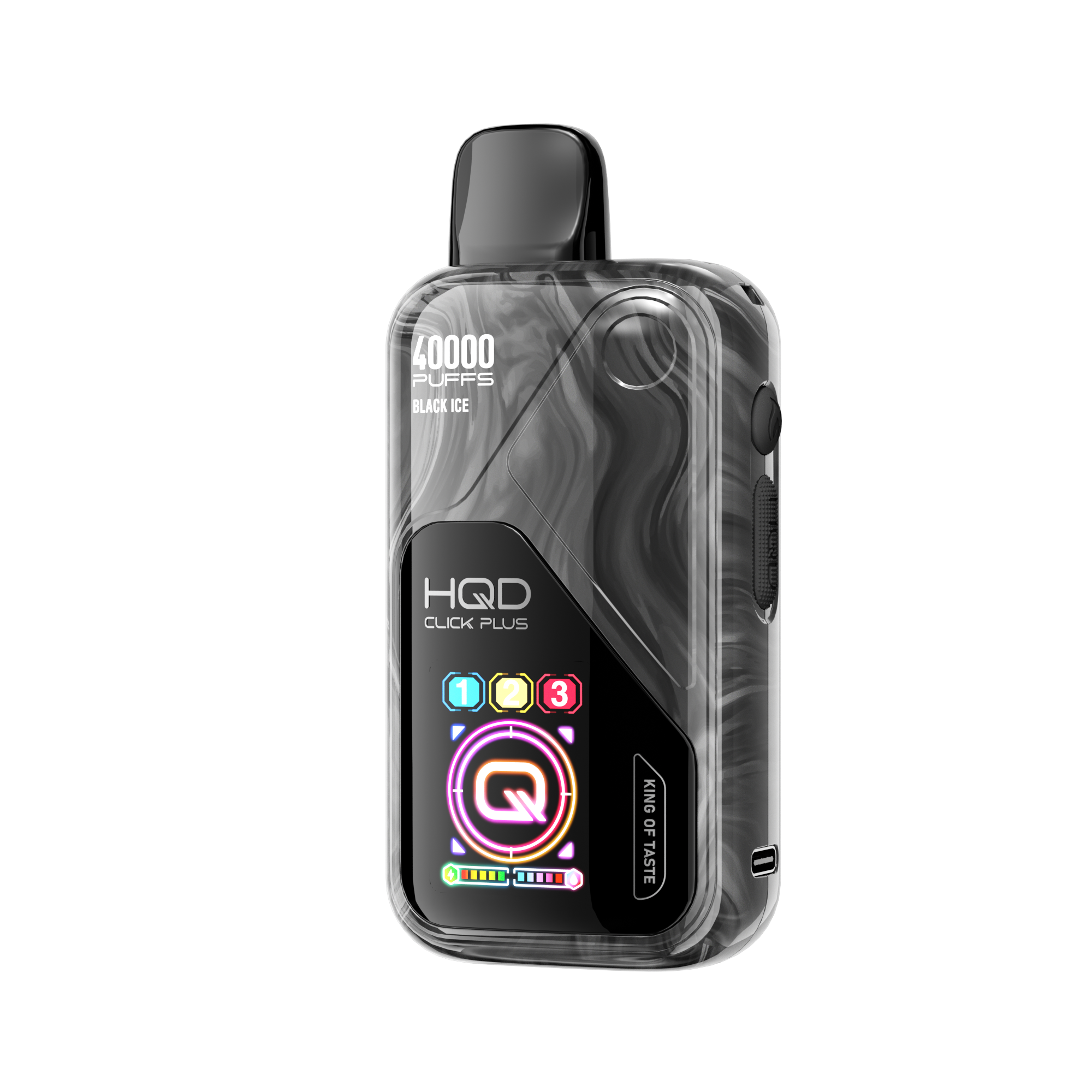 HQD Click Plus 40K Puffs - Black Ice - 50mg