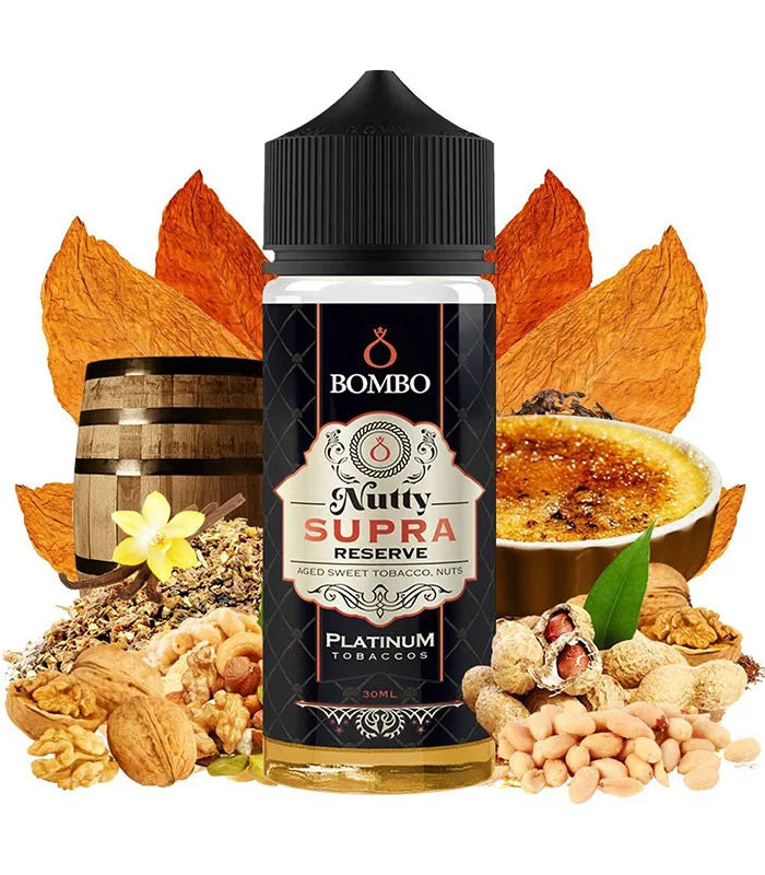 Bombo - Nutty Supra Reserve - 120ml  E-liquide premium  xvape.ma Maroc.