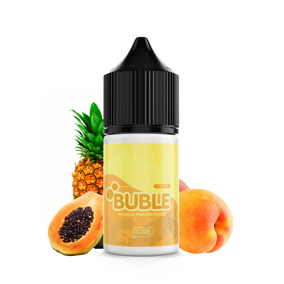 Buble Ananas Papay Peach 30ml  E-liquide premium  xvape.ma Maroc.