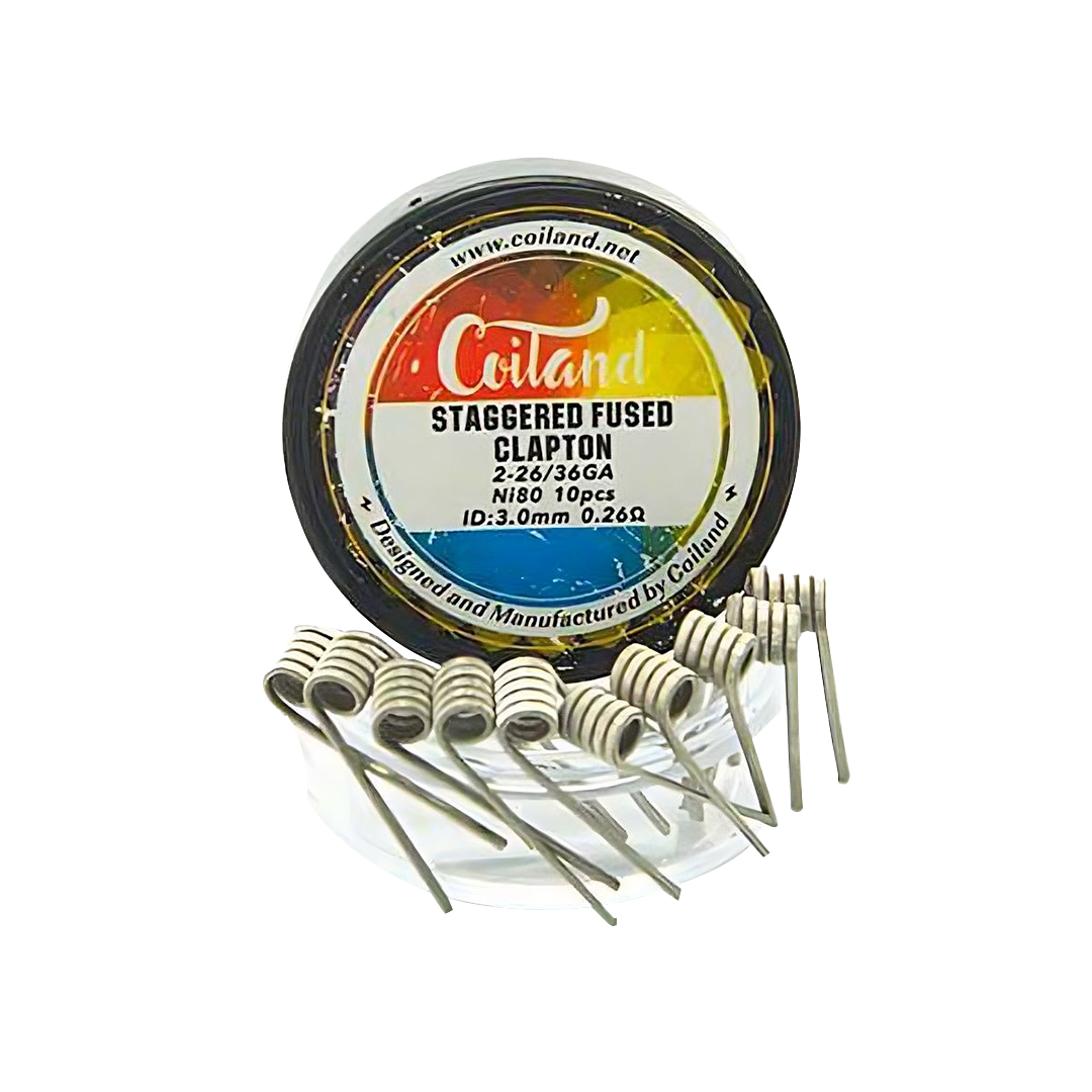 COILAND STAGGERED FUSED CLAPTON 0.26 Coil xvape.ma Maroc.