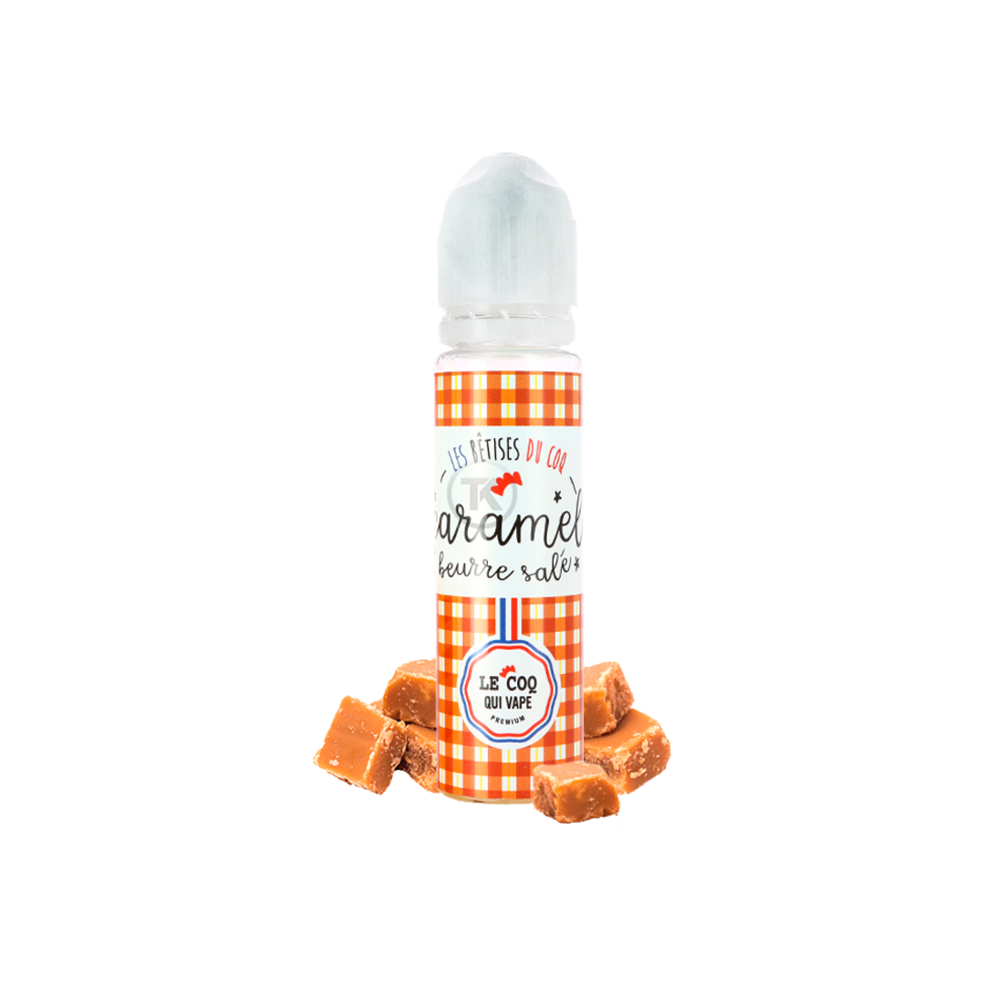 Caramel Beurre Salé Le Coq Qui Vape 60ml  E-liquide premium  xvape.ma Maroc.