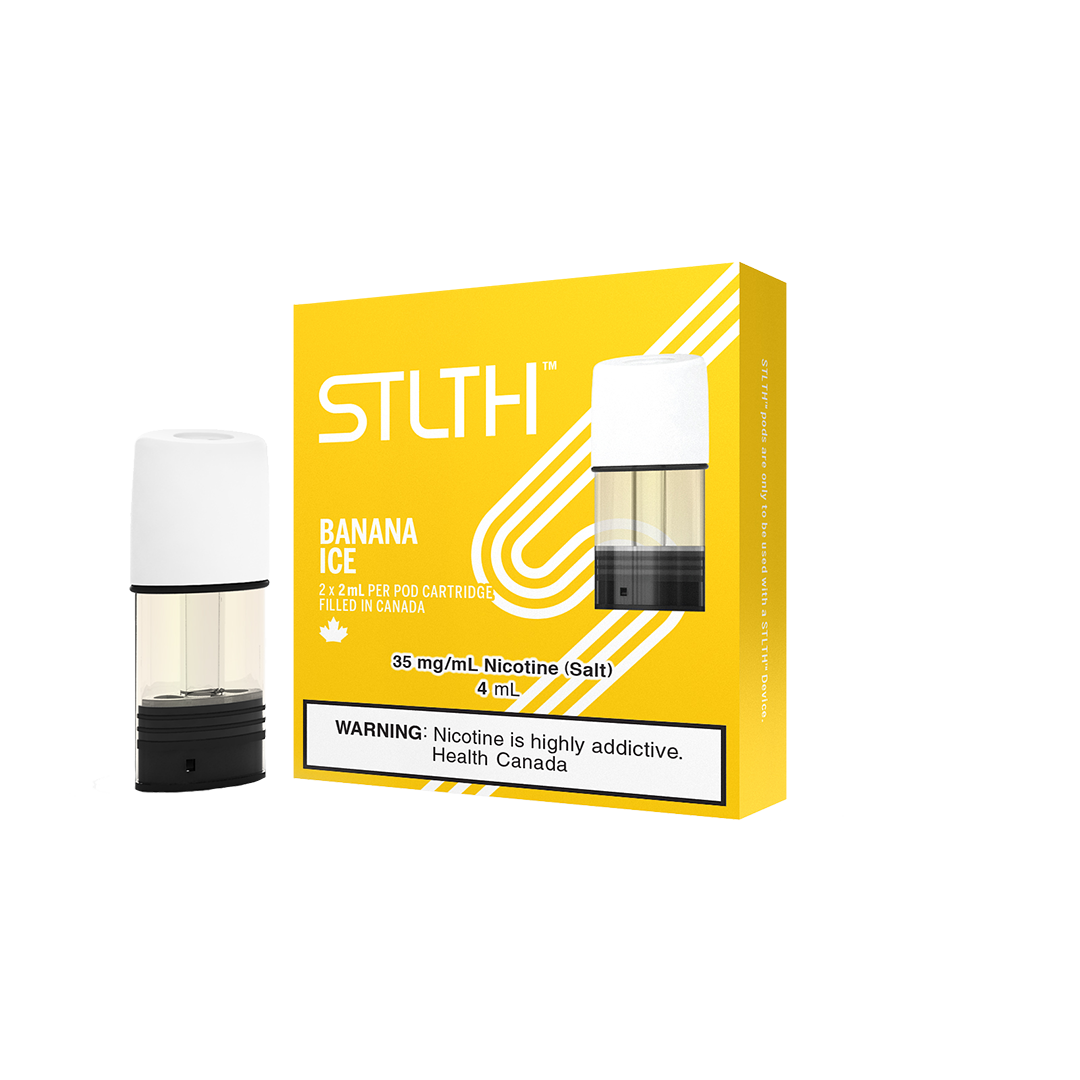 STLTH Pod – Banana ICE Cartouches Pré-Remplies xvape.ma Maroc.