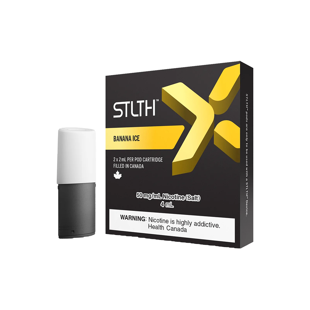 STLTH X Pod – Banana Ice Cartouches Pré-Remplies xvape.ma Maroc.