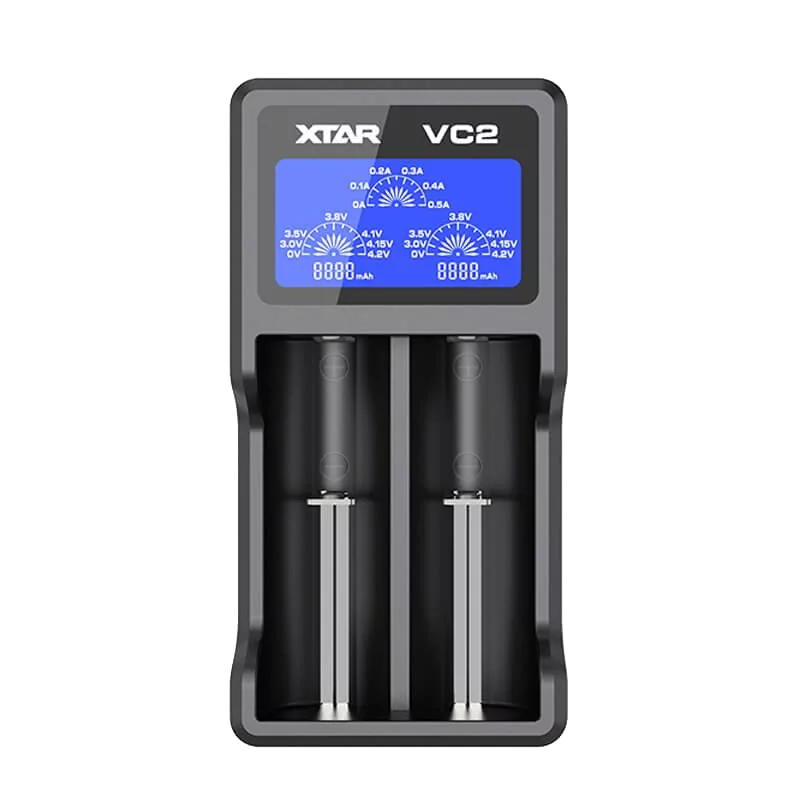 Chargeur d'accus VC2 XTAR  Chargeur  xvape.ma Maroc.