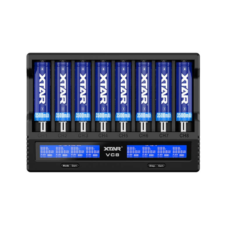 Chargeur d'accus VC8 XTAR  Chargeur  xvape.ma Maroc.