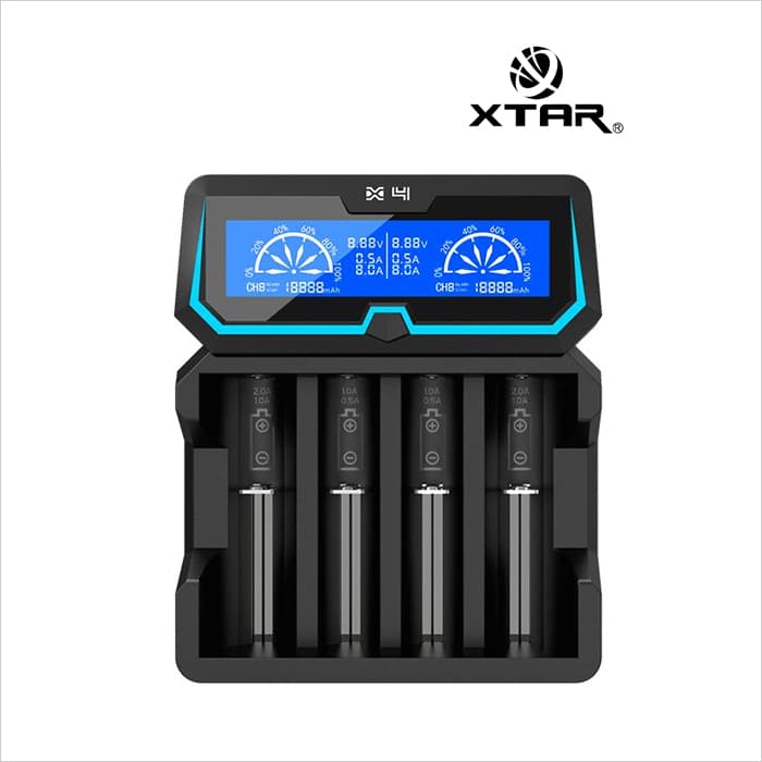 Chargeur d'accus X4 XTAR  Chargeur  xvape.ma Maroc.