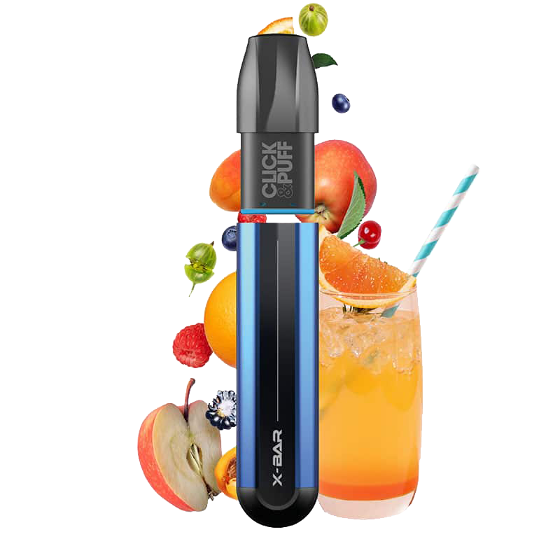 X-BAR Click & Puff kit de démarrage - Tropical Punch  Starter Kits (Pods Fermés)  xvape.ma Maroc.