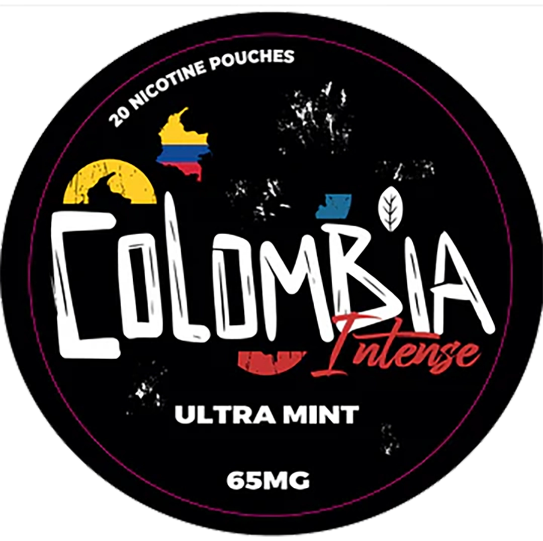 Colombia INTENSE Nicotine Pouches - Ultra Mint - 65mg