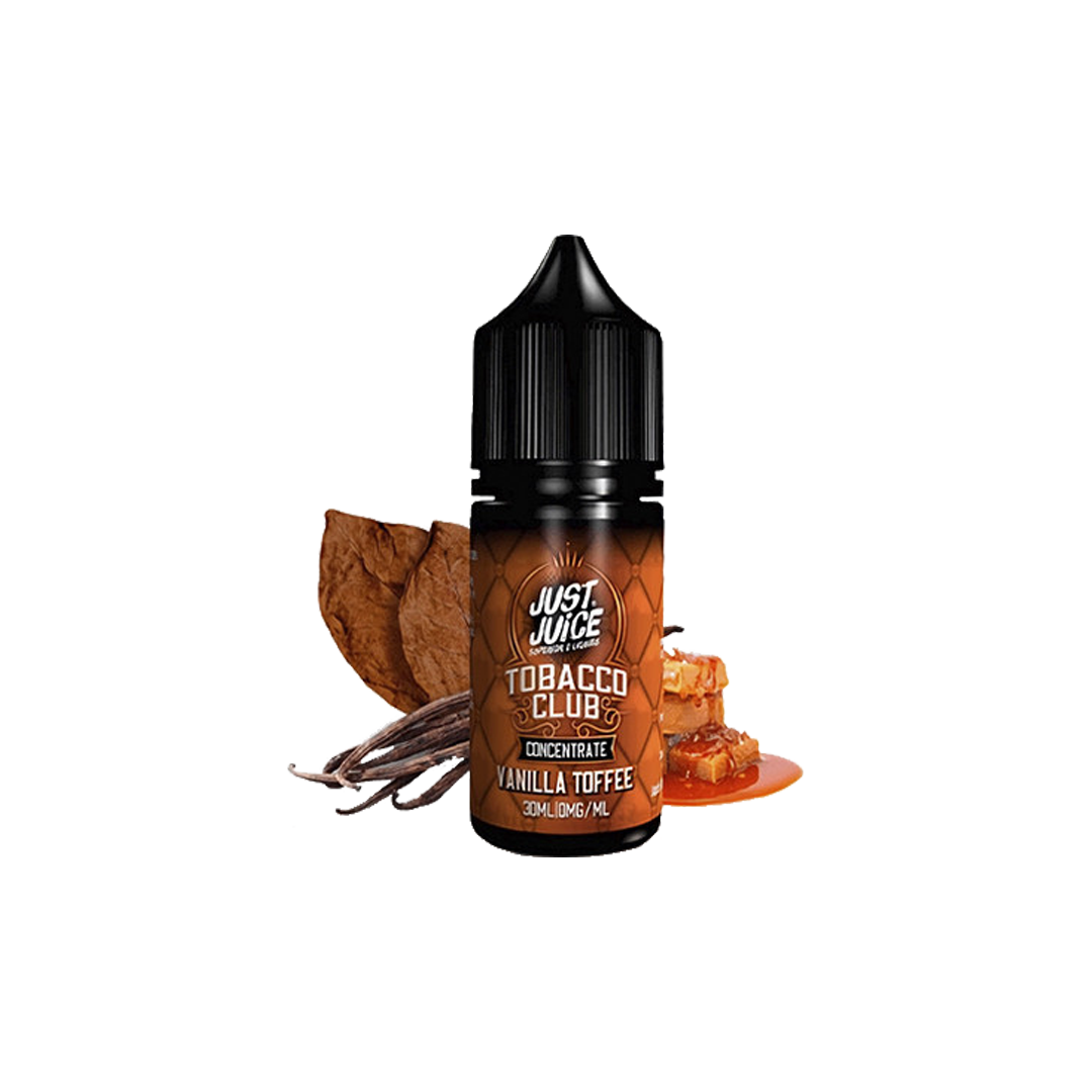 Concentré Just Juice Tobacco Club Vanilla Tofee 30ml Arôme concentré xvape.ma Maroc.