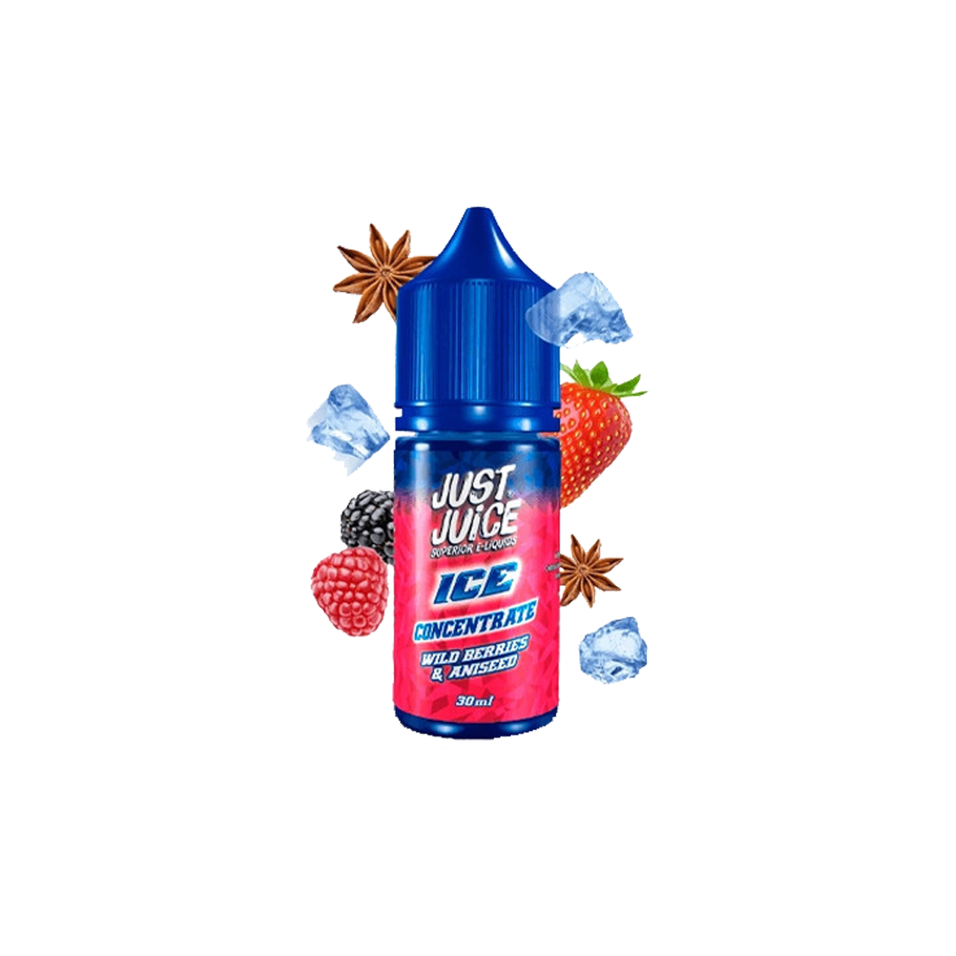 Concentré Just Juice Wild Berries Aniseed Ice 30ml Arôme concentré xvape.ma Maroc.