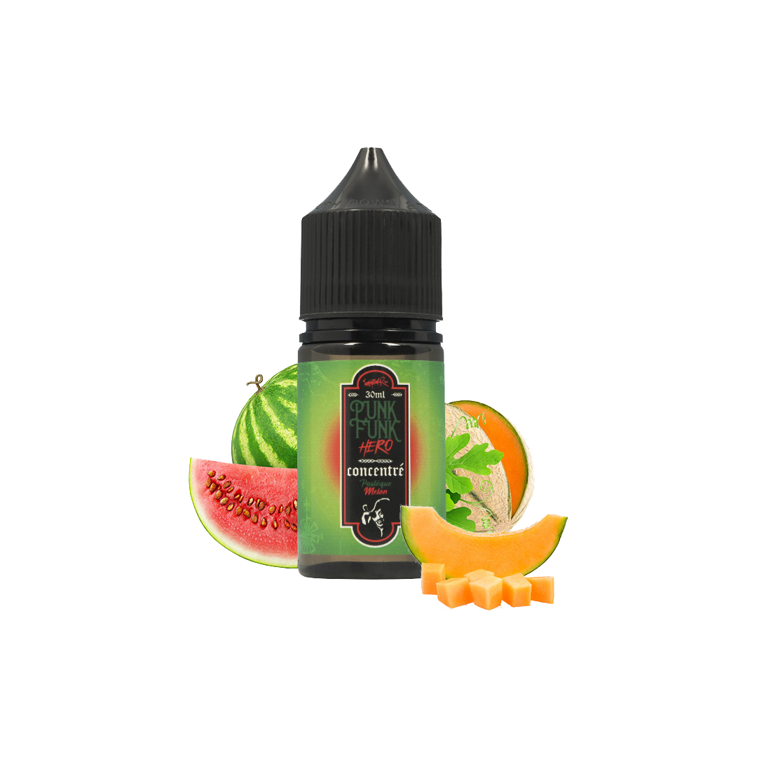 Concentré Pastèque Melon Punk Funk Hero - 30 ml Arôme concentré xvape.ma Maroc.