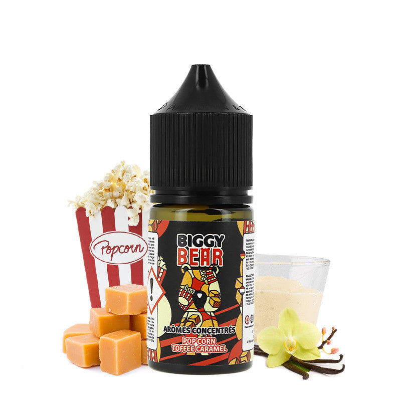 Concentré Biggy Bear 30ml - Popcorn Toffee Caramel Arôme concentré xvape.ma Maroc.