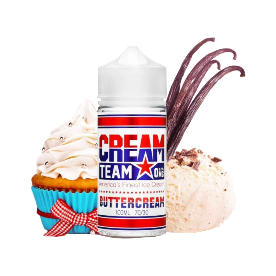 Cream Team Buttercream 120ml - Kings Crest  E-liquide premium  xvape.ma Maroc.