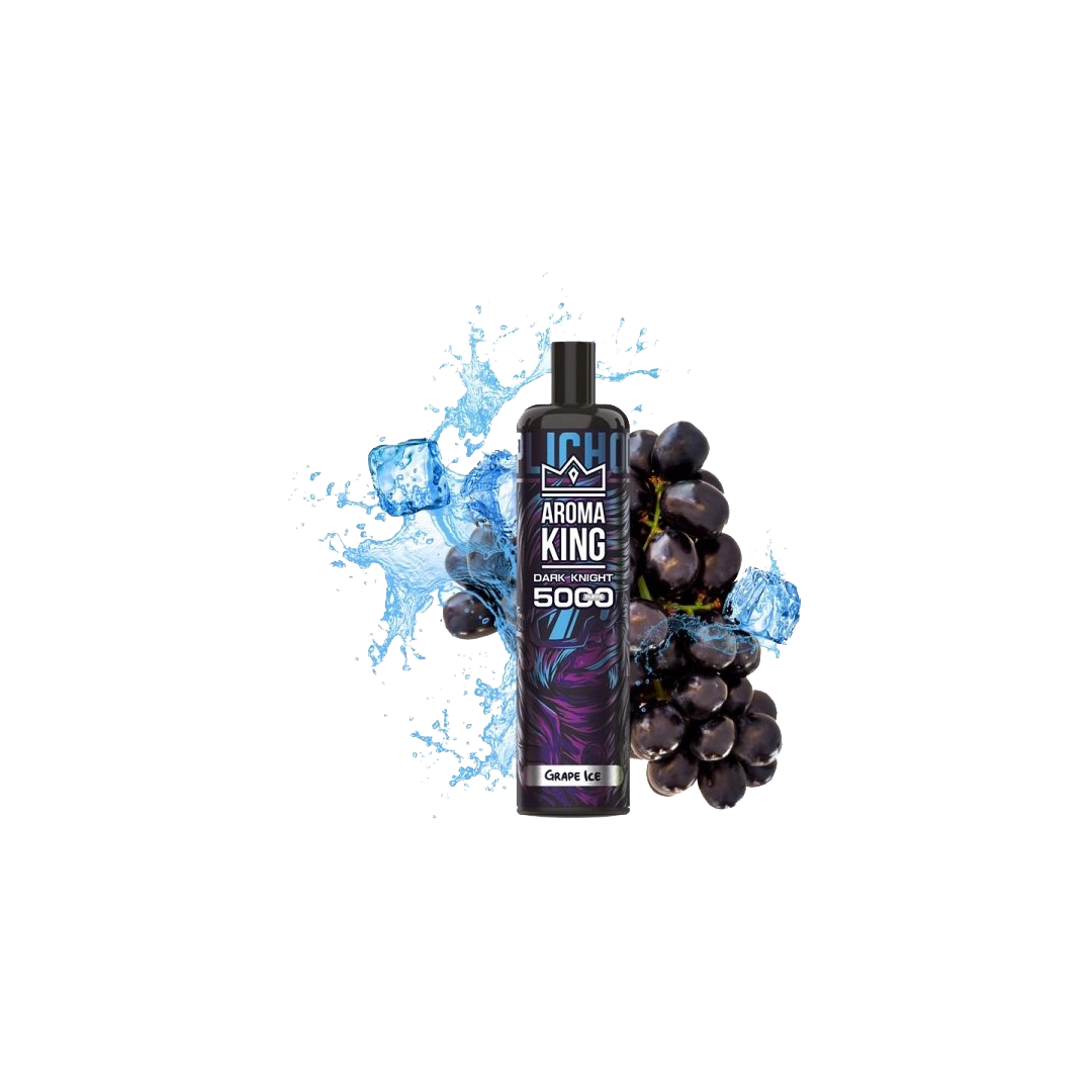 Dark Knight 5000 Puffs Grape Ice 0mg - Aroma King Dark Knight 5000 Puffs Grape Ice 0mg - Aroma King