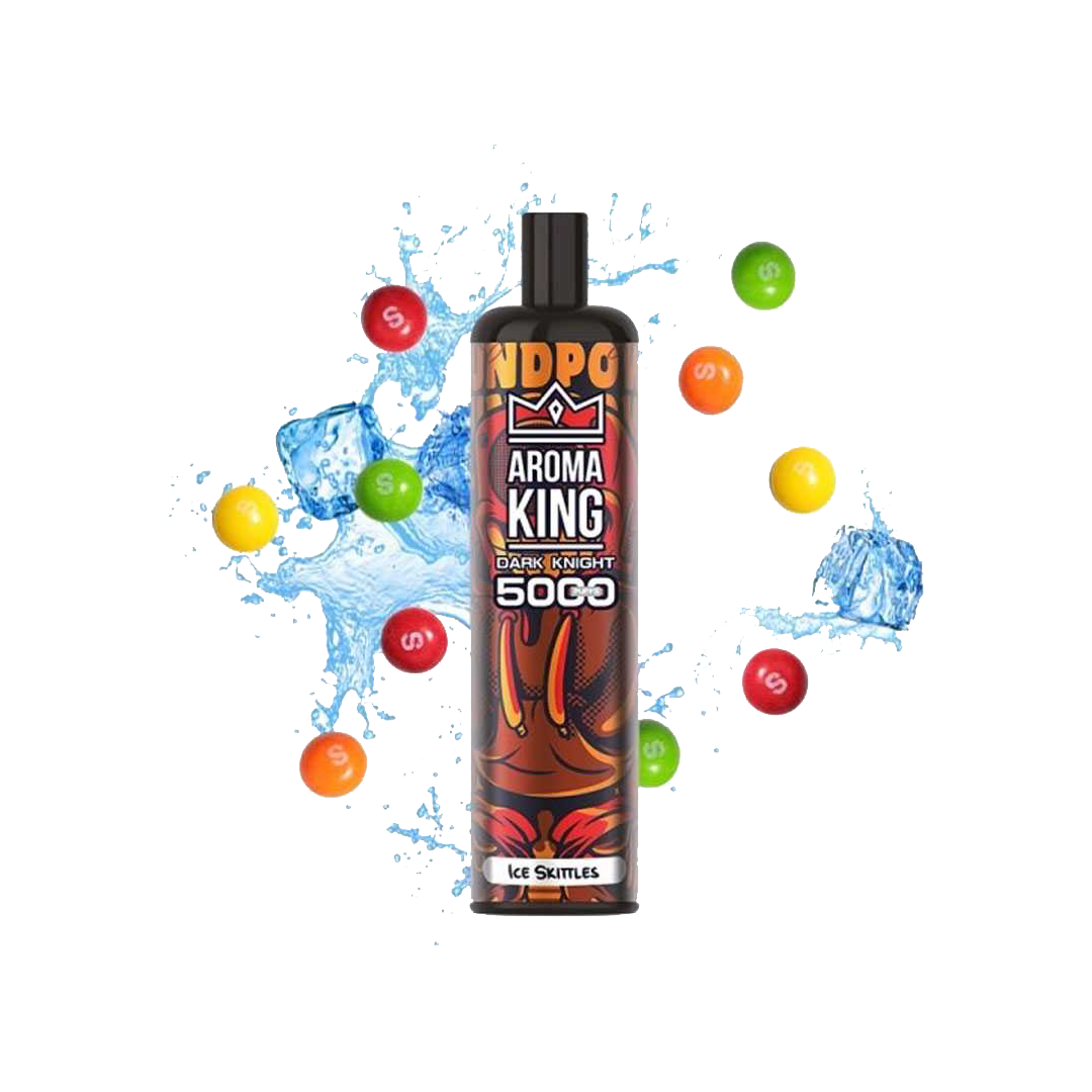 Dark Knight 5000 Puffs Ice Skittles 0mg - Aroma King  Jetable  xvape.ma Maroc.
