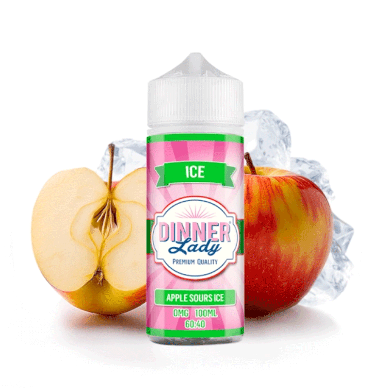 Dinner Lady - Apple Sour Ice - 120ml E-liquide premium xvape.ma Maroc.