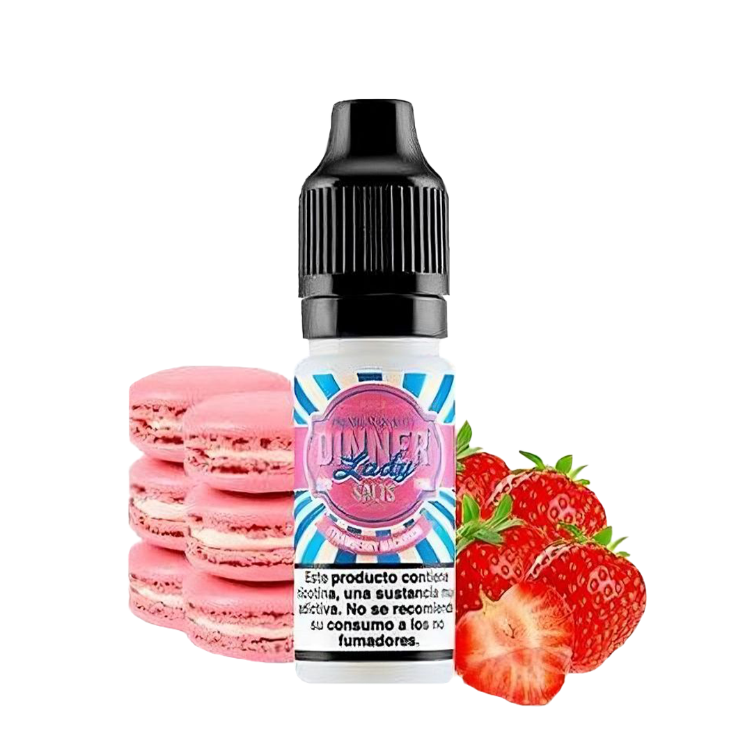 Dinner lady strawberry macaron 20mg  Salt Nicotine  xvape.ma Maroc.