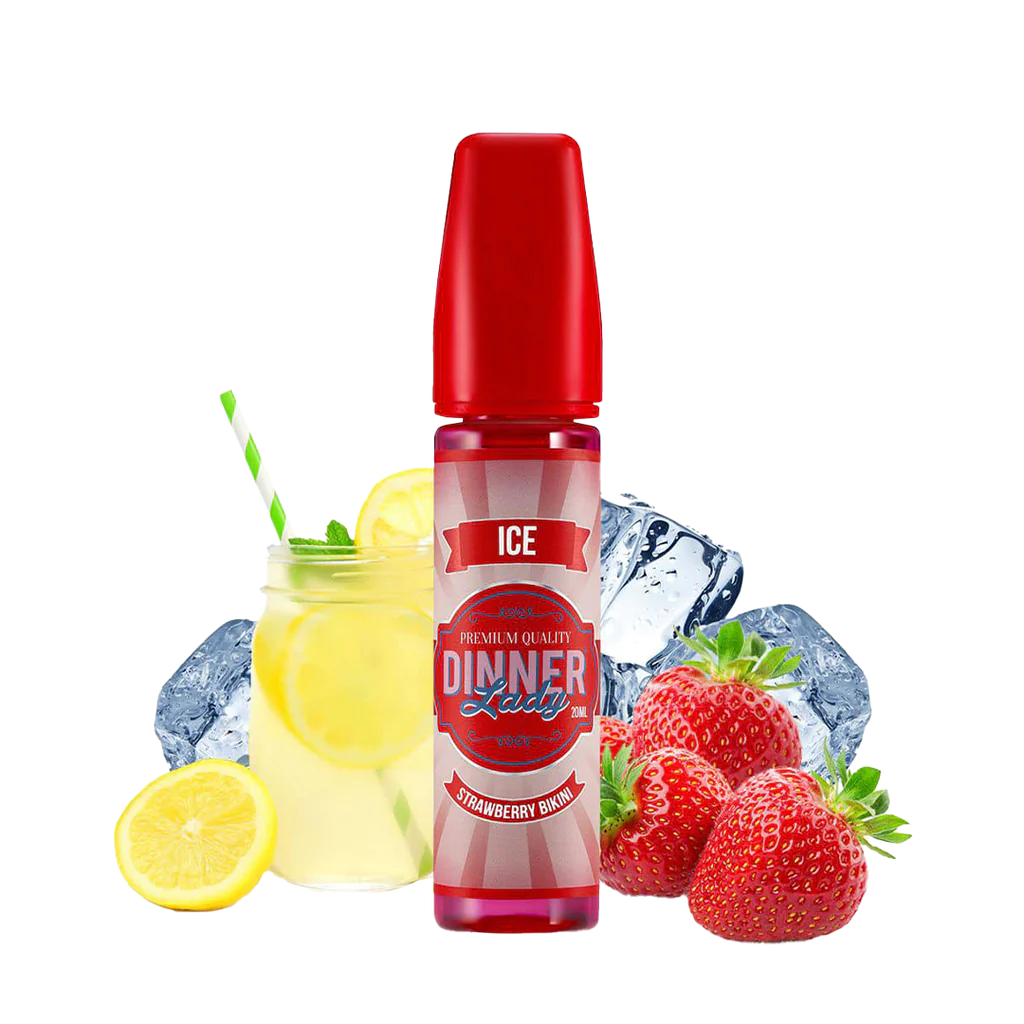 Dinner Lady Strawberry Ice 60ml  E-liquide premium  xvape.ma Maroc.