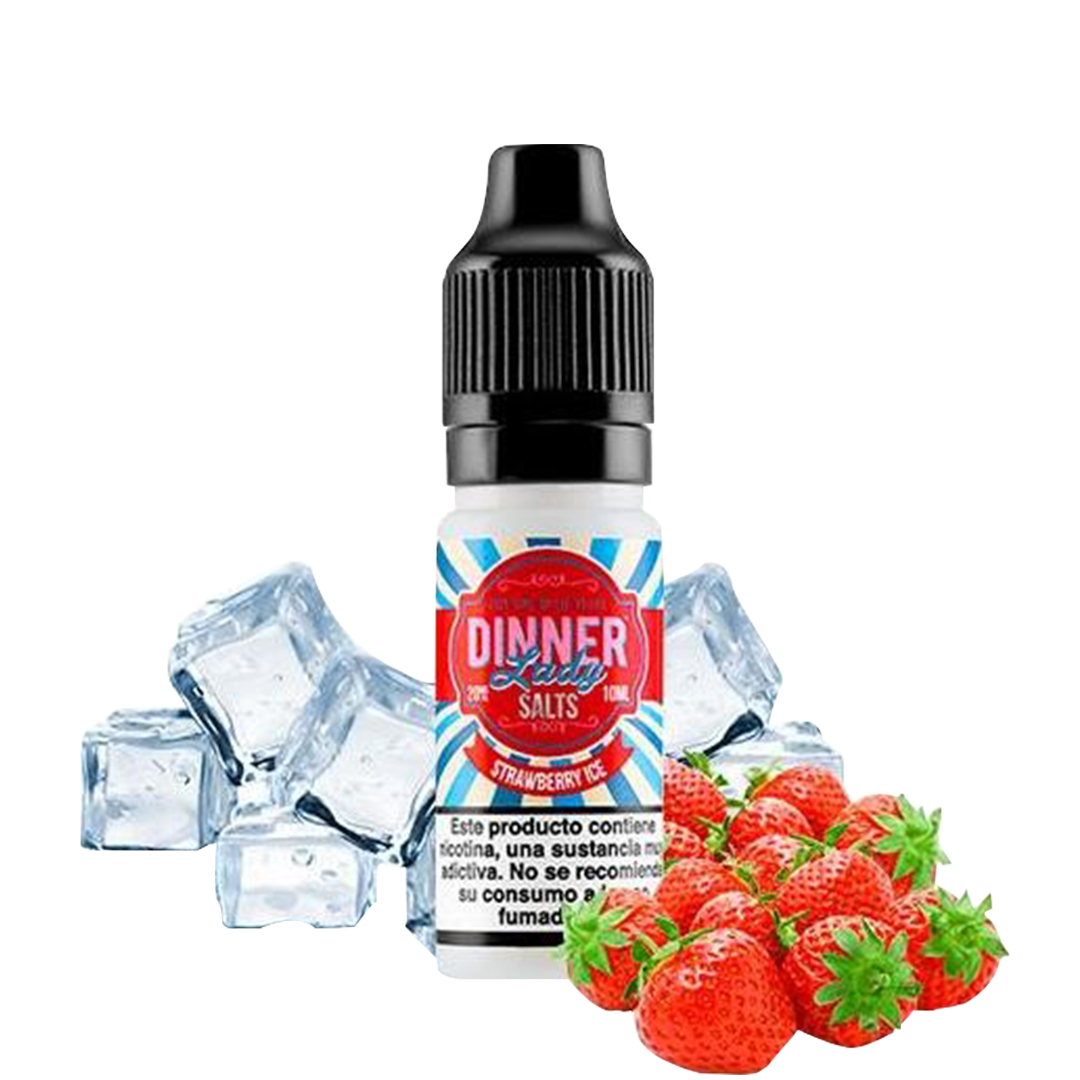 Dinner lady strawberry ice 20mg  Salt Nicotine  xvape.ma Maroc.