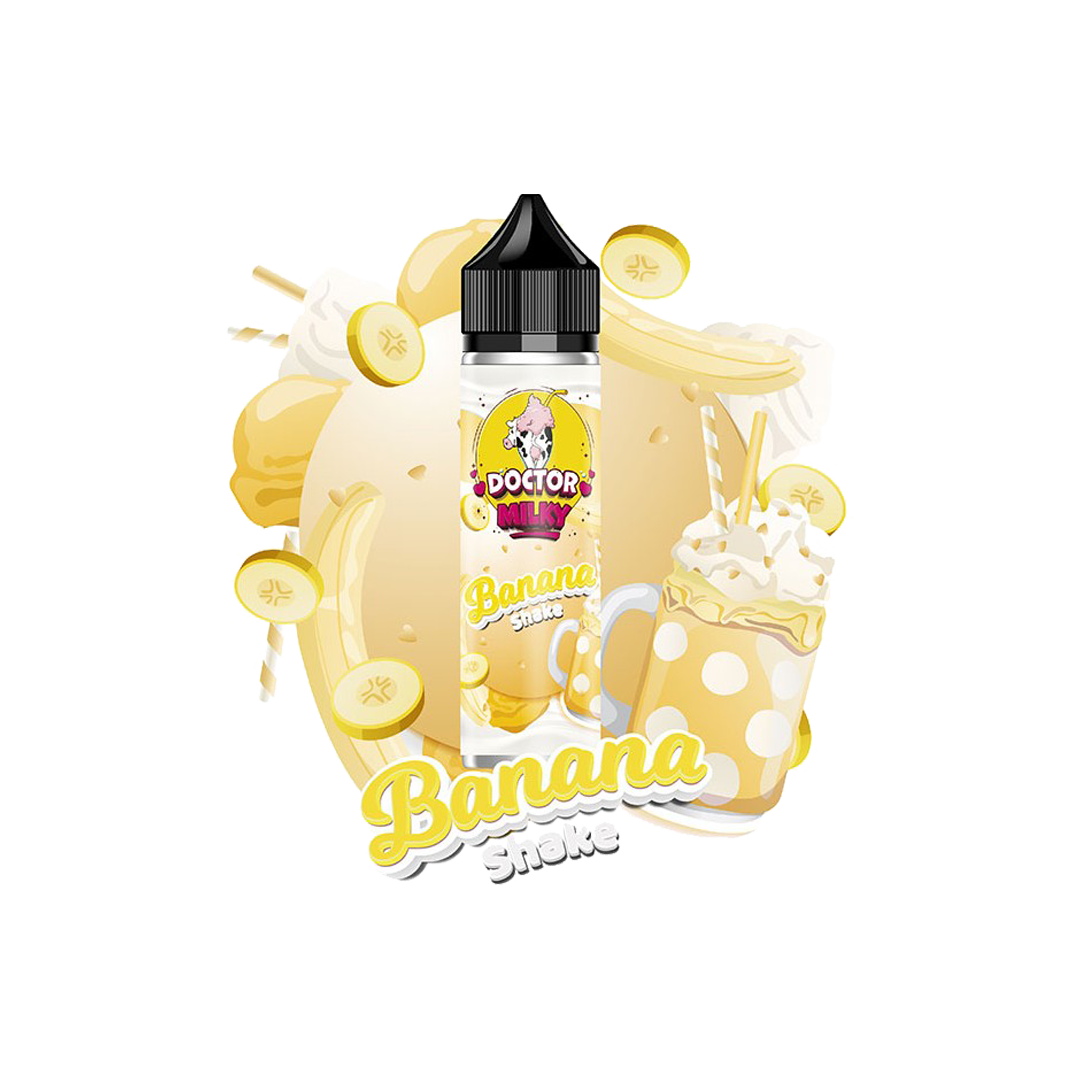 Doctor Milky Banana shake 60ml  E-liquide premium  xvape.ma Maroc.