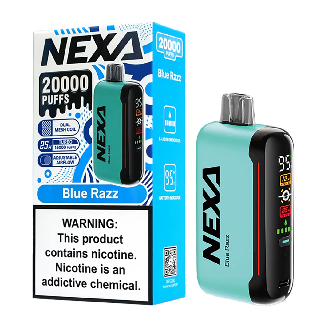 DragBar Nexa - Blue Razz - 20k Taffs 5% Jetable xvape.ma Maroc.