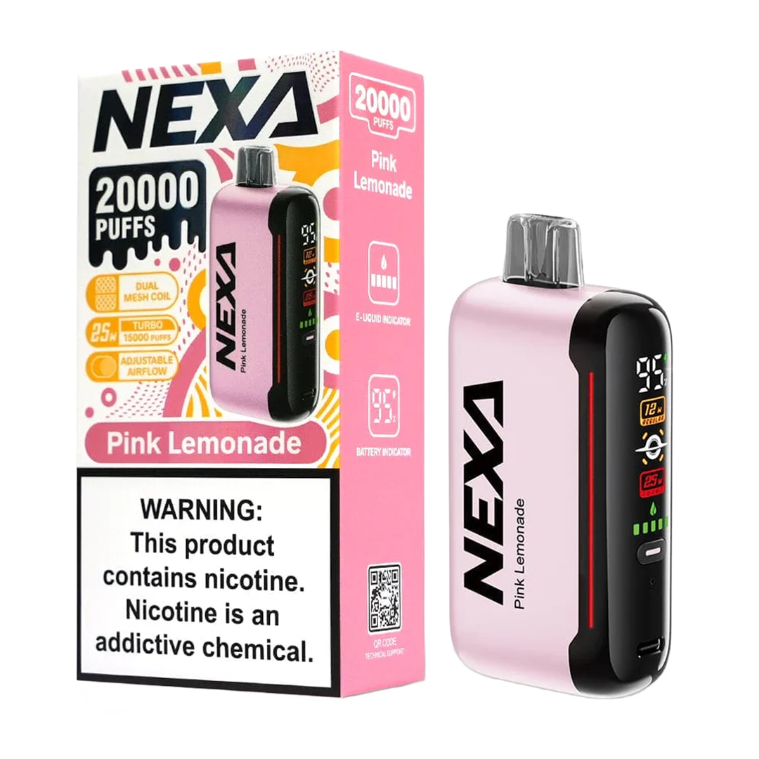 DragBar Nexa - Pink Lemonade - 20k Taffs 5%  Jetable  xvape.ma Maroc.
