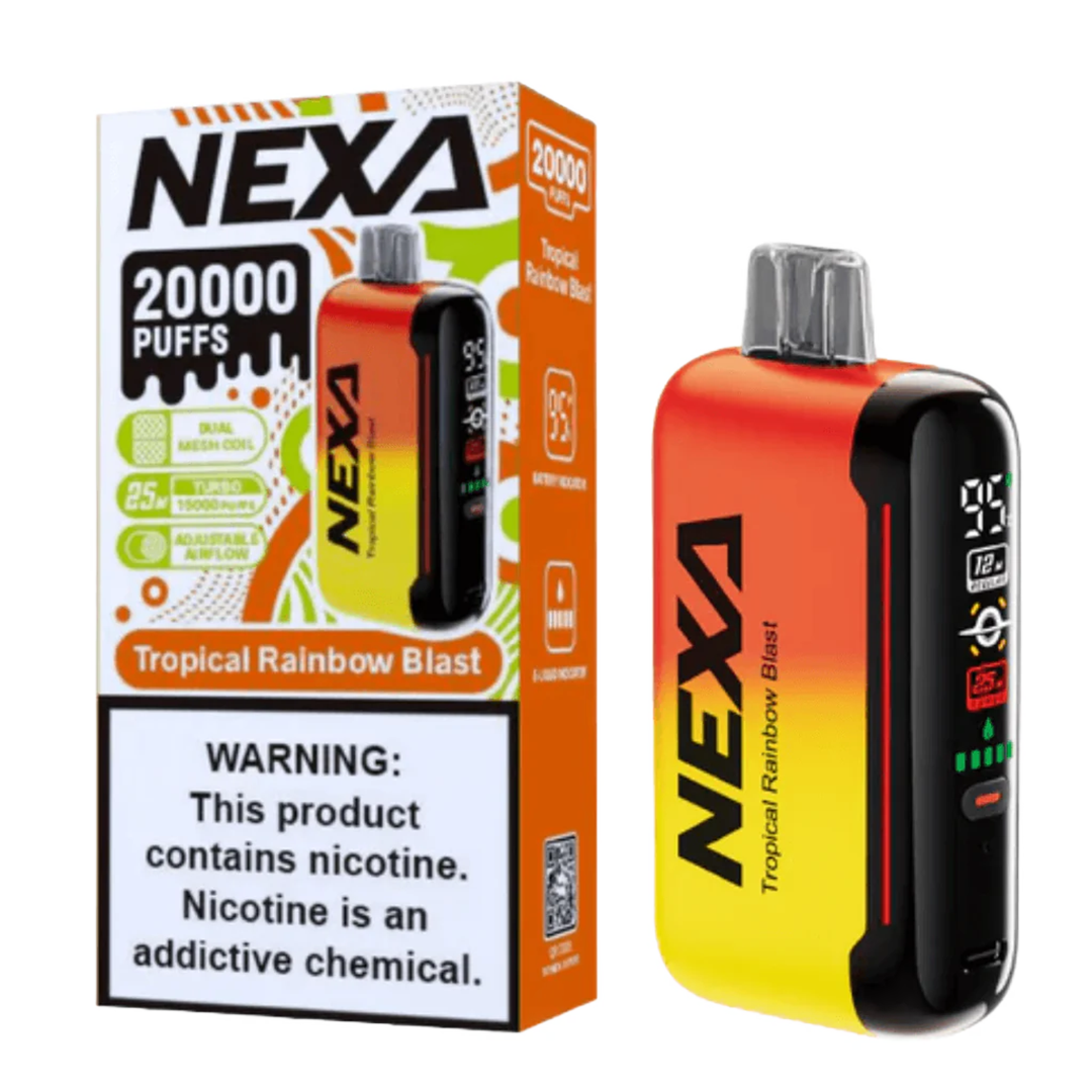 DragBar Nexa - Tropical Rainbow Blast - 20k Taffs 5% Jetable xvape.ma Maroc.