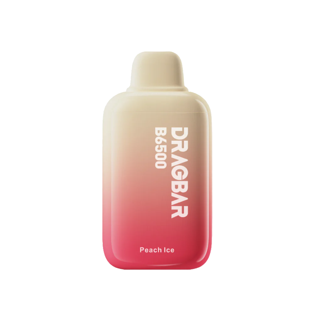 Drag Bar B6500 Puff - Peach ice - 5% Jetable xvape.ma Maroc.