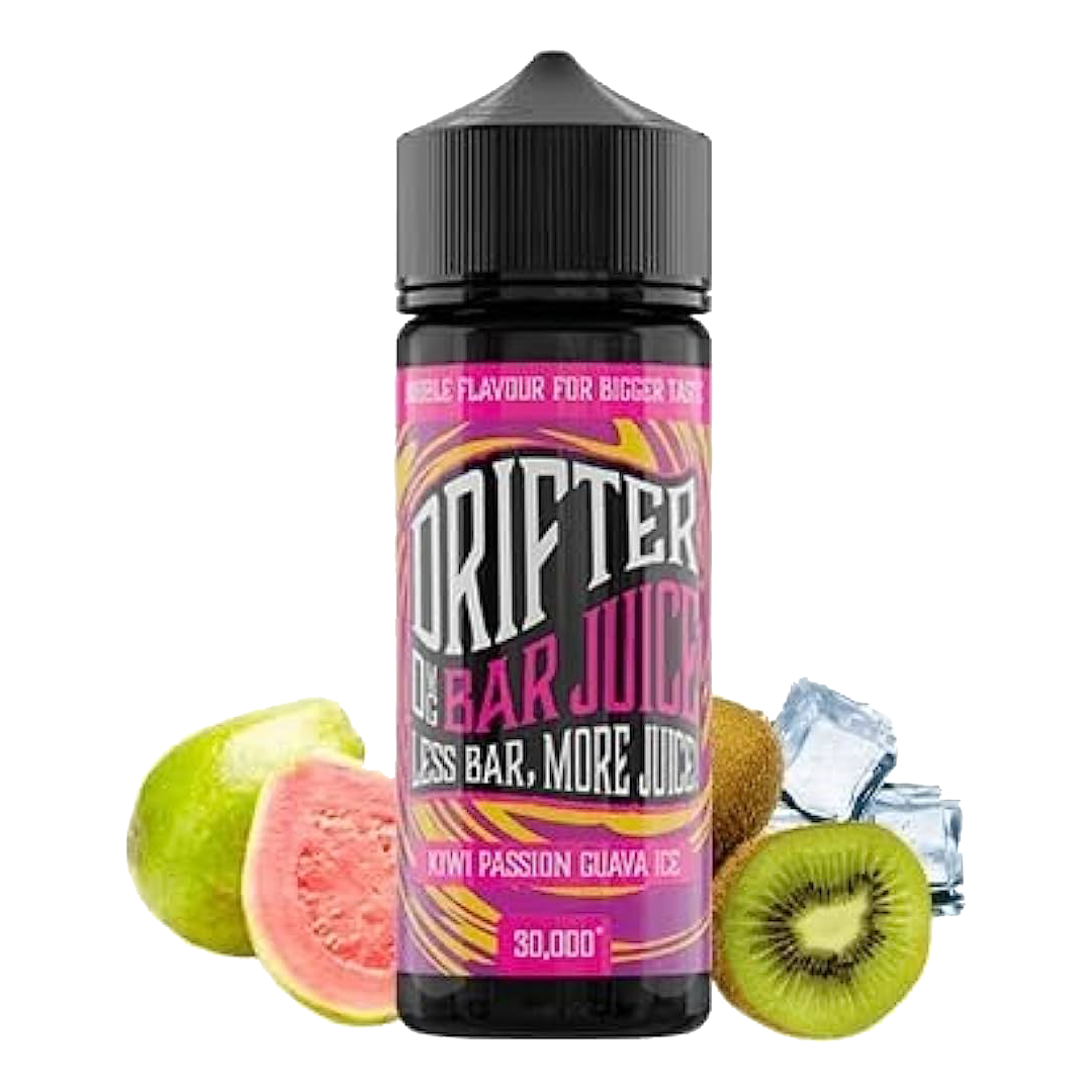 Drifter bar juice Kiwi passion guava 120ml E-liquide premium xvape.ma Maroc.