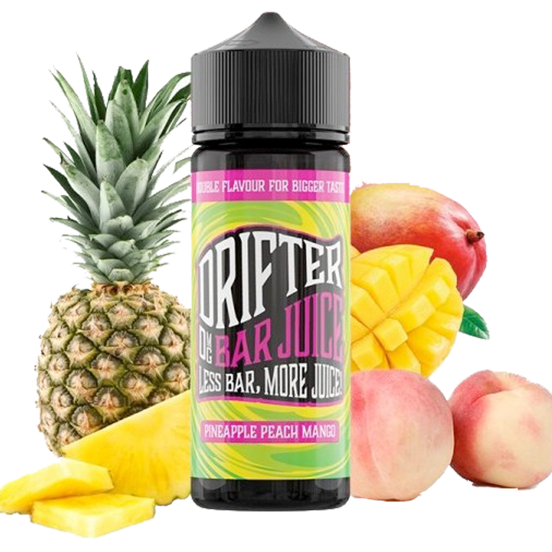 Drifter bar juice Pineapple peach ice 120ml  E-liquide premium  xvape.ma Maroc.