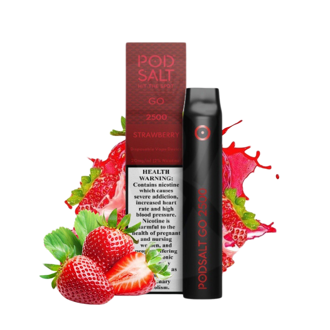 POD Salt 2500 puffs Strawberry 5% Jetable xvape.ma Maroc.