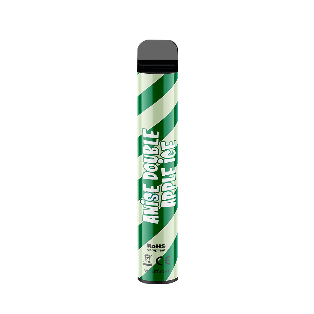 Wpuff Magnum Liquideo - Anise Double Apple Ice - Jetable 2000 Taffs 2% Jetable xvape.ma Maroc.