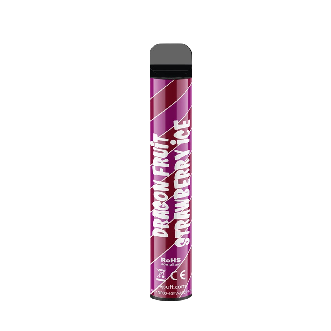 Wpuff Magnum Liquideo - Dragon fruit Strawberry Ice - Jetable 2000 taffs 2% Jetable xvape.ma Maroc.
