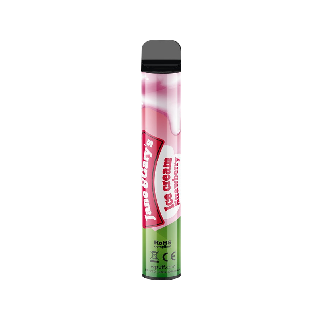 Wpuff Magnum Liquideo - Strawberry Ice Cream - Jetable 2000 Taffs 2% Jetable xvape.ma Maroc.