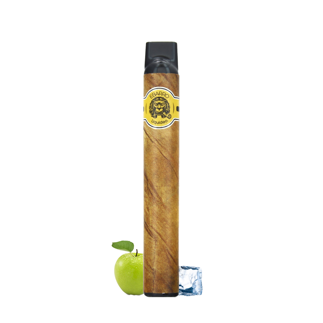 Liquideo Ebarro 2000 Taffs - Pomme Glacé (2%)  Jetable  xvape.ma Maroc.