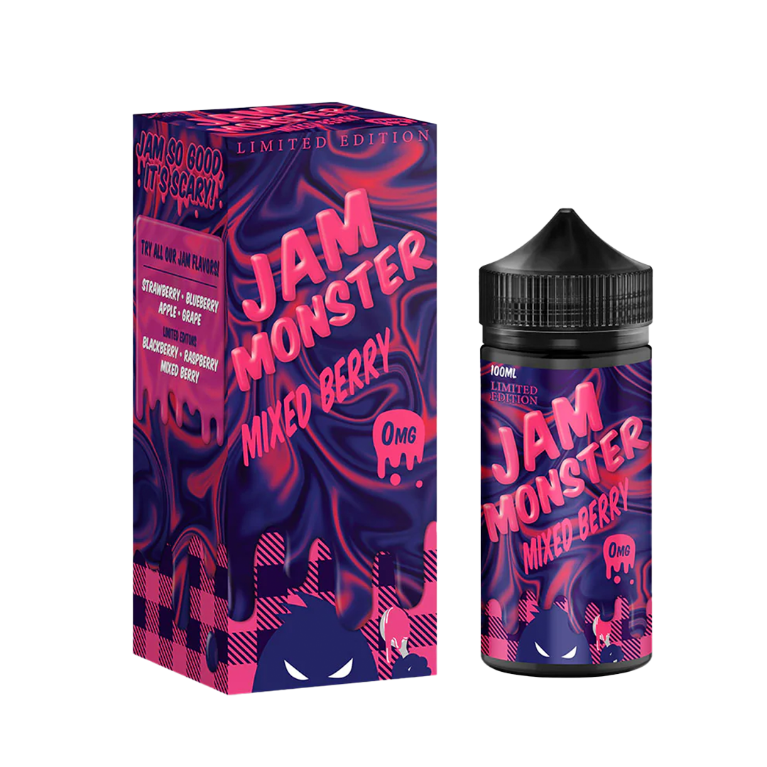Jam Monster Mixed Berries 120ml  E-liquide premium  xvape.ma Maroc.