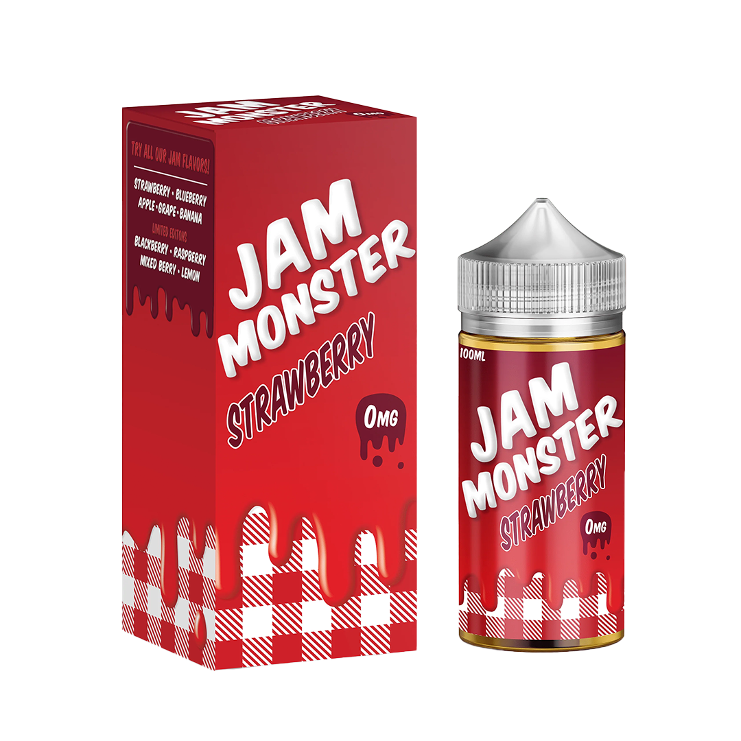 Jam Monster Strawberry 120ml  E-liquide premium  xvape.ma Maroc.
