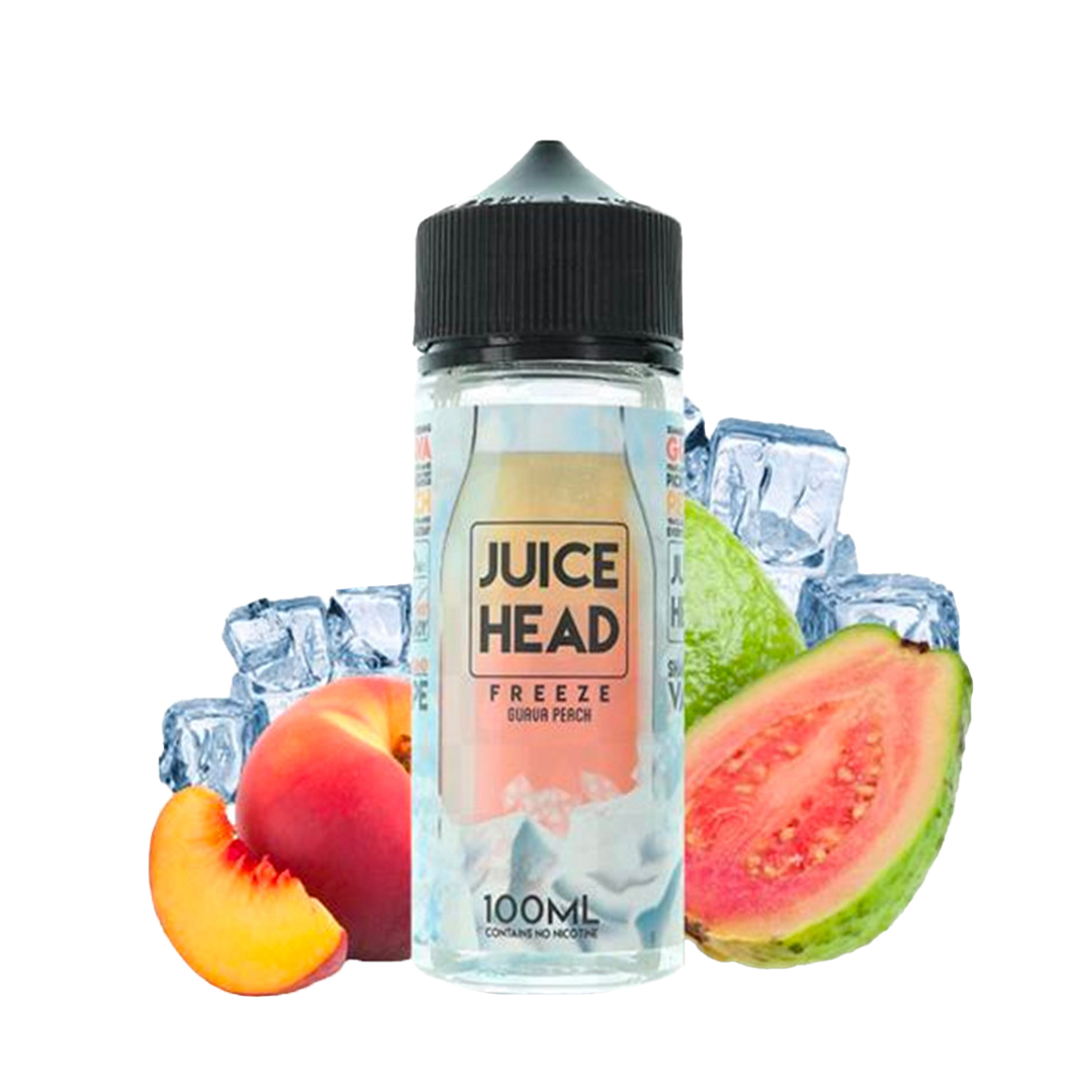 Juice Head Guava Peach 100ml  E-liquide premium  xvape.ma Maroc.