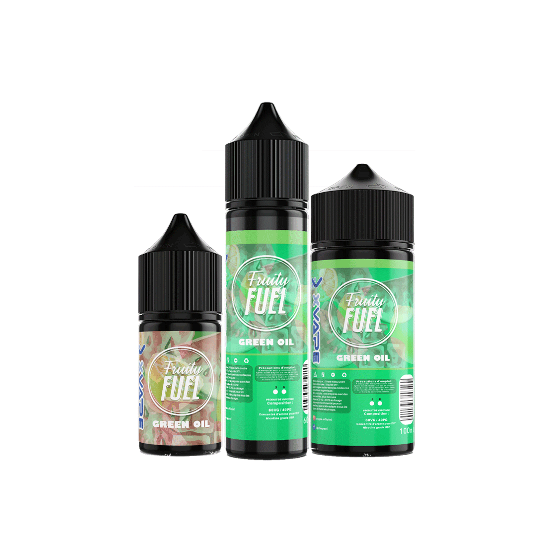 E-liquide DIY - GREEN Oil - FRUITY FUEL  E-liquide DIY  xvape.ma Maroc.